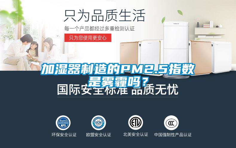 加濕器制造的PM2.5指數(shù)是霧霾嗎？