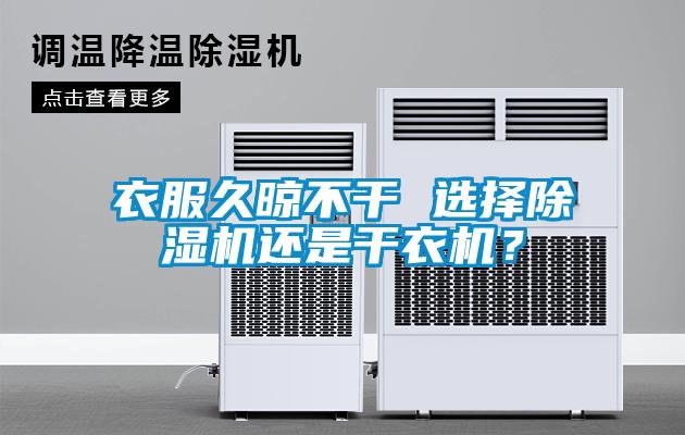 衣服久晾不干 選擇除濕機還是干衣機？