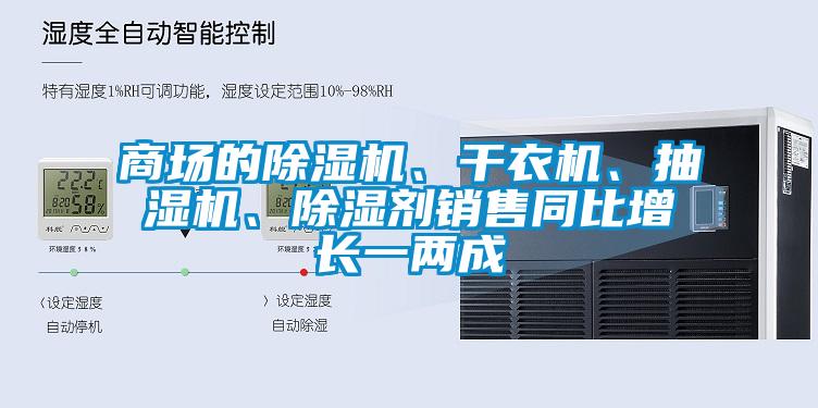 商場的除濕機、干衣機、抽濕機、除濕劑銷售同比增長一兩成