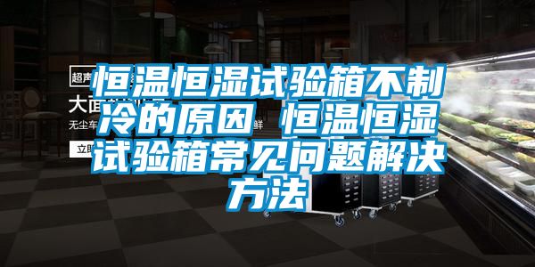 恒溫恒濕試驗(yàn)箱不制冷的原因 恒溫恒濕試驗(yàn)箱常見(jiàn)問(wèn)題解決方法