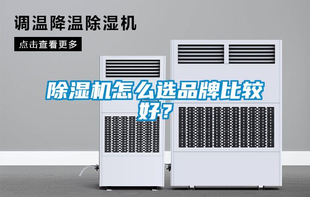 除濕機怎么選品牌比較好？